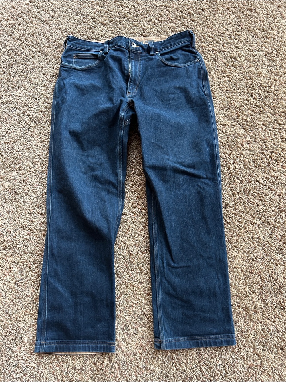 Duluth trading co. Brand Men's Dark Blue Denim Jeans size 36x32